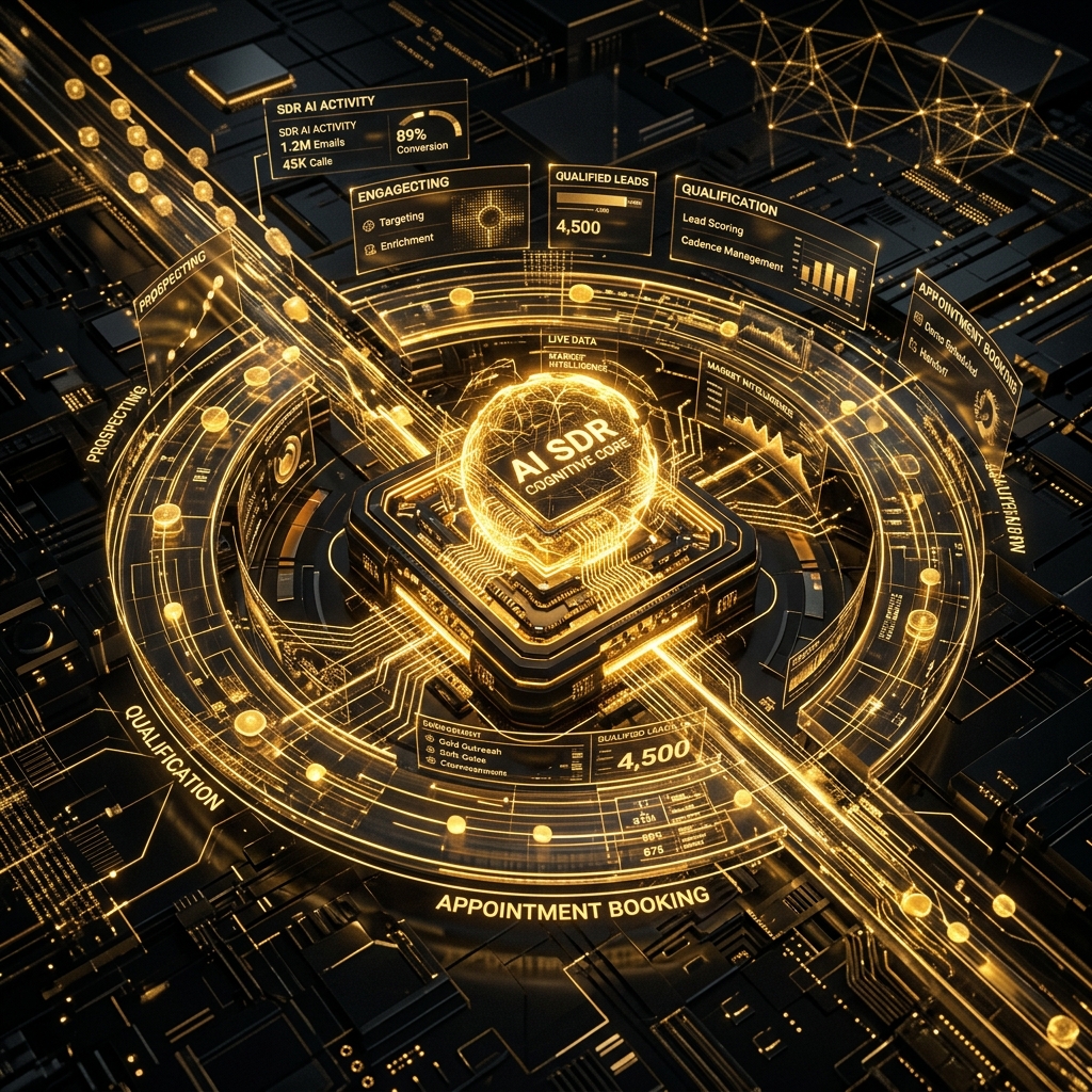 Technical visualization of the neural layer components: from foundation models to agent runtimes.