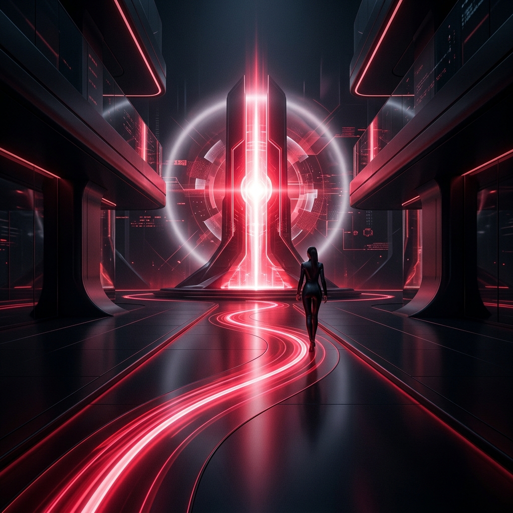 Technical visualization of a unified multi-session conversion graph and deterministic paths.